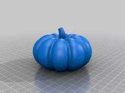 Pumpkins with flat bottom for easy printing