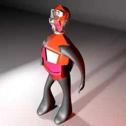 RED ROBO 3D model
