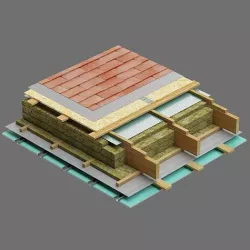 Roof Wood Frame Insulation 3D model