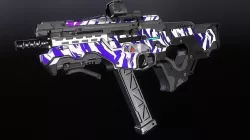 SCI -FI SMG UMP Low-poly 3D model