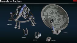 Scifi Modular Turrets II Low-poly 3D model