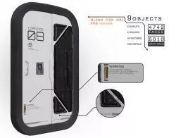 SciFi Spaceship door damaged and old Low-poly 3D model