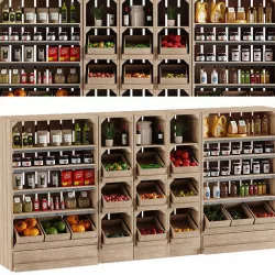 Showcase 2 Plus Fruits And Store Items 3D model