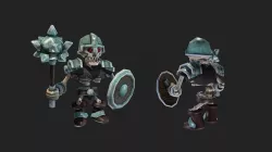 Skeleton Minion Animations Low-poly 3D model