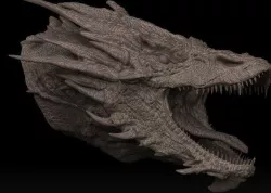 Smaug head bust 3D model