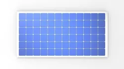 Solar Cell Panel Low-poly 3D model