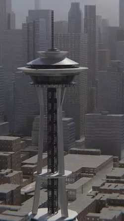 Space Needle - Low Poly 3D model