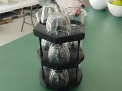 Stackable espresso cup holder