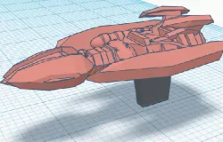 Star Trek Ascendancy Hirogen Fleet ship game piece