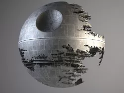 Star Wars Death Star Destroyed 3D model