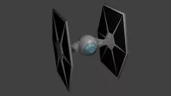 Star Wars Tie fighter model Low-poly 3D model