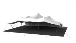 Stretch tent Low-poly 3D model