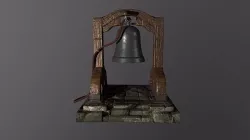 Stylized Bell Low-poly 3D model