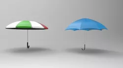 Umbrella Low-poly 3D model