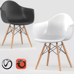 Vitra Eames DAW Chair 3D model