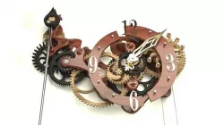 Wooden Clock with Gravity Escapement 3D model