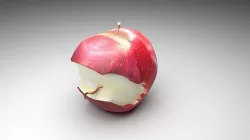 Worm In Apple 3D model
