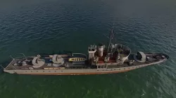WW1-NAVY-CORVETTE-Dreadnougth Low-poly 3D model