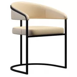 Zena Boucle Dining Chair 3D model