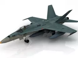 3D FA-18E Super Hornet model 3D model