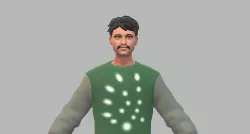 3d metaverse boy character 3d model rigid model ready  animation Low-poly 3D model