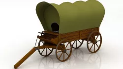 3D model Covered Wagon Old 3D model
