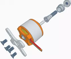A2212 brushless motor 3d model