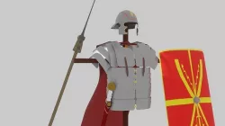 Acient Roman Armor Set Low-poly 3D model