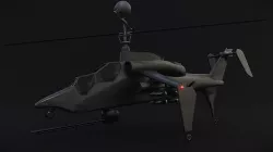 AH-4 Navajo Low-poly 3D model