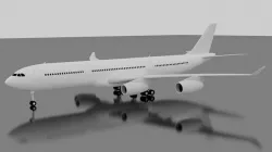Airbus A340-300 3D model