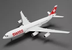 Airbus A340-300 Swiss Air 3D model