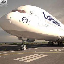 Airbus A380 3D model
