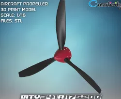 AIRPLANE PROPELLER 1-18  MTV-34-1-A 175-200 3D model