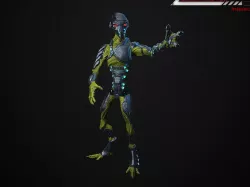 Alien Lowpoly rigged Low-poly 3D model