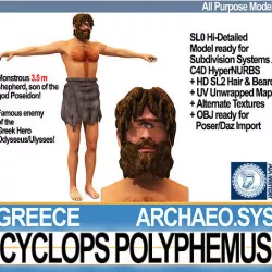 Ancient Greek Cyclops Polyphemus 3D model