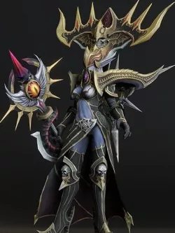Argonite Deva Summoner Low-poly 3D model