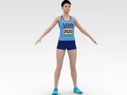 Athlete Runner  3D model