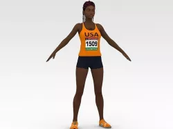 Athlete Runner  3D model