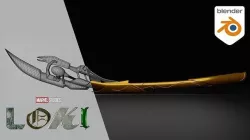 Avengers Loki Scepter 3D model