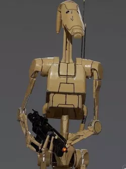 B1 Battle Droid 3D model Low-poly 3D model