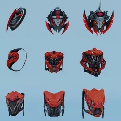 bag 9x Cobra Guardian Legendary Cobra Cobra Guardian 3D model