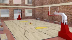 Baketball Court Low-poly 3D model