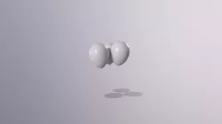 Balloon-01-3-Looping three balloons floating in air 3D model