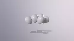 Balloon-01-6-Looping group of balloons 3D model