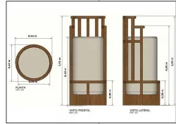 BANQUETA CILINDRO CONFORTO 3D model
