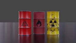 Barrel hazard barrels Low-poly 3D model