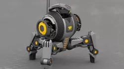 BATTLE DROID IRA rigged animated 3D model