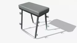 BDSM Cuffing Stool Low-poly 3D model
