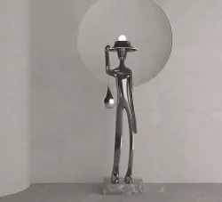 black metal sculpture 3D model