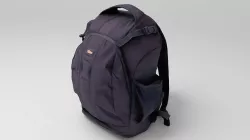 Black urban backpack for gear and personal things bag luggage 3D model